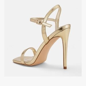 New Elisabet Tang High Heeled Sandals 4" Strappy Sling Back Stiletto Heels 8!